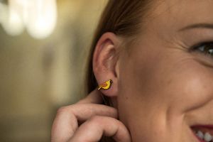 Drewniane kolczyki Sunny Cutebird Earrings