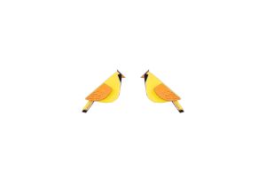 Drewniane kolczyki Sunny Cutebird Earrings