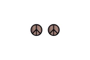 Drewniane kolczyki  Peace Earrings