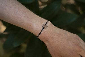 Bransoletka sznurkowa Paw Wooden Bracelet