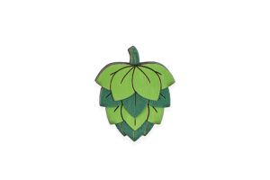 Drewniana broszka Hops Brooch