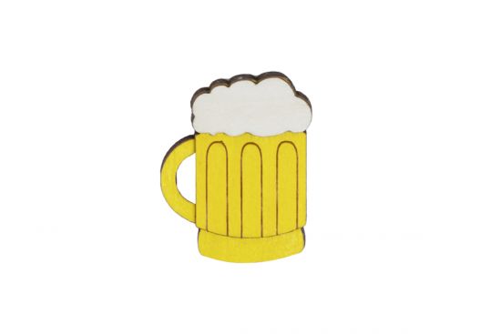 Drewniana broszka Beer Brooch