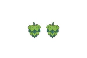 Drewniane kolczyki Hops Earrings