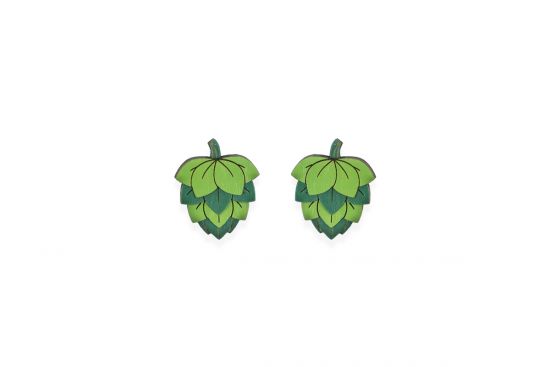 Drewniane kolczyki Hops Earrings