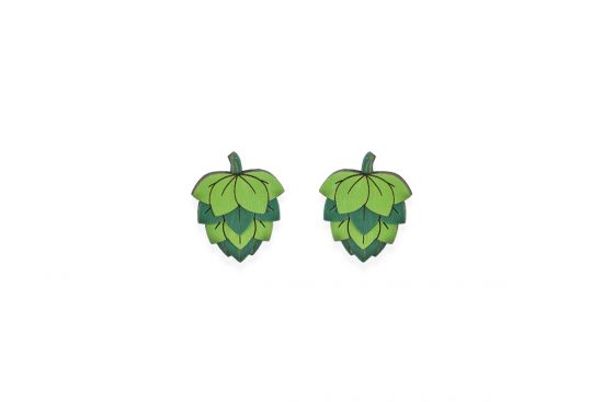 Drewniane kolczyki Hops Earrings