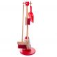 Bigjigs Toys Czerwony Zestaw Sprzątający