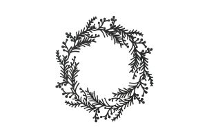 Drewniana dekoracja Twig Wreath