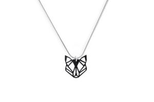 Drewiany wisiorek Black Foxy Pendant