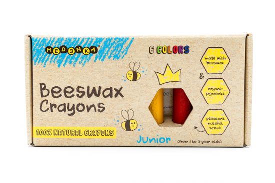 Kredki z wosku pszczelego Junior