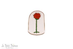 Drewniana broszka Broszka Róża Małego Księcia