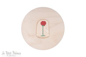 Drewniana dekoracja Róża Małego Księcia