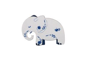 Broszka Słoń z porcelany