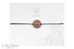 Bransoletka sznurkowa Prince Wooden Bracelet