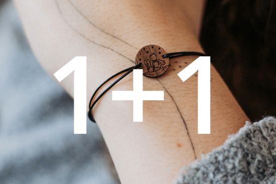1+1 Bransoletki sznurkowe