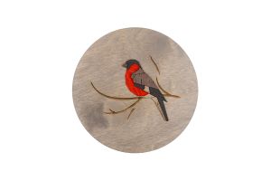 Drewniana dekoracja Bullfinch Wooden Image