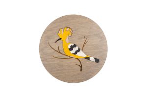 Drewniana dekoracja Hoopoe Wooden Image