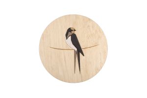 Drewniana dekoracja Swallow Wooden Image