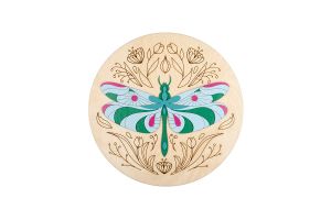 Drewniana dekoracja  Dragonfly Wooden Image 