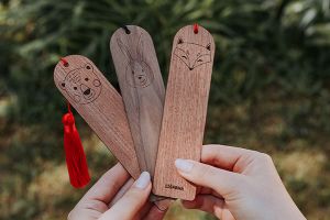 Drewniana zakładka do książki Cute Bunny  Bookmark