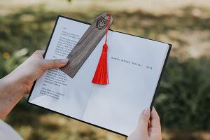 Drewniana zakładka do książki Wise Owl Bookmark