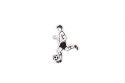 Drewniana broszka Football player Brooch