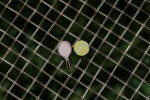 Drewniane kolczyki Tennis Earrings