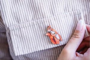 Squirrel Brooch by Epipi