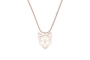 Metalowy wisiorek Wolf Steel Pendant