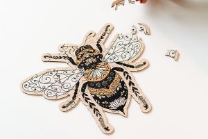 Drewniane puzzle Pszczółka