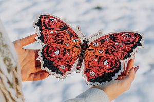 Drewniane puzzle Motyl