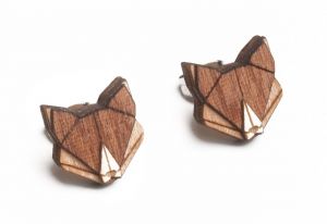 Drewniane kolczyki Fox Earrings