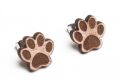 Drewniane kolczyki Paw Earrings
