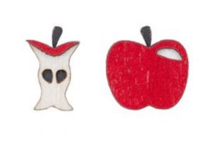 Drewniane kolczyki Apple Earrings