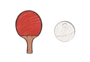 Drewniane kolczyki Ping pong Earrings