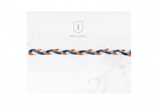 Pleciona bransoletka Blue and Brown