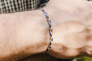 Pleciona bransoletka Blue and Brown