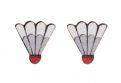 Drewniane kolczyki Badminton Earrings