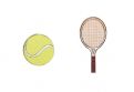 Drewniane kolczyki Tennis Earrings