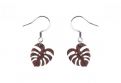 Drewniane kolczyki Monstera Earrings