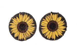 Drewniane kolczyki Sunflower Earrings