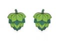 Drewniane kolczyki Hops Earrings