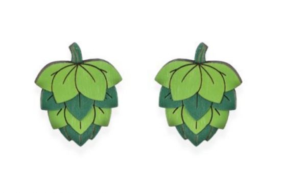 Drewniane kolczyki Hops Earrings