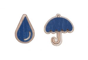 Drewniane kolczyki  Storm Earrings