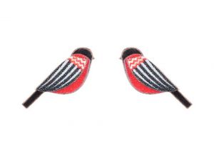 Drewniane kolczyki Zigzag Cutebird Earrings