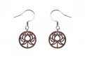Drewniane kolczyki Lotos Earrings