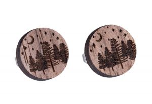 Drewniane kolczyki Wood Earrings