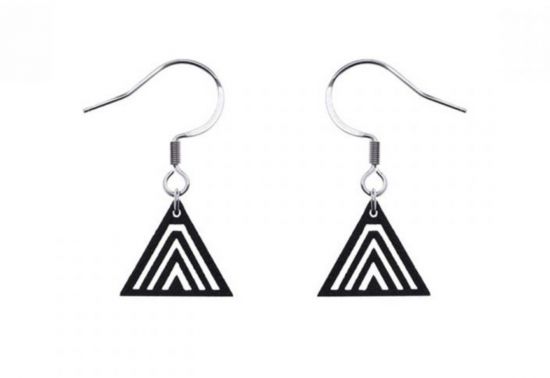 Drewniane kolczyki Trian Earrings