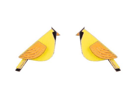 Drewniane kolczyki Sunny Cutebird Earrings