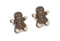 Drewniane kolczyki Gingerbread Earrings