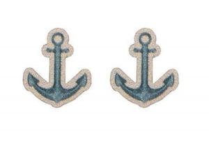 Drewniane kolczyki Anchor Earrings